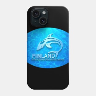 FINLAND Where Sharks go on a summer vacation Phone Case