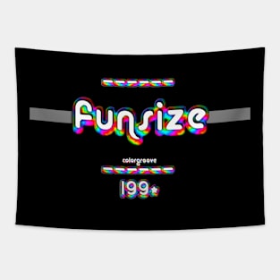 Funsize 1990 ColorGroove Retro-Rainbow-Tube nostalgia (wf) Tapestry