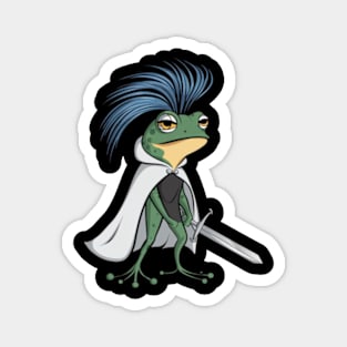 A stylized frog with an eye-catching hairstyle(2) Magnet