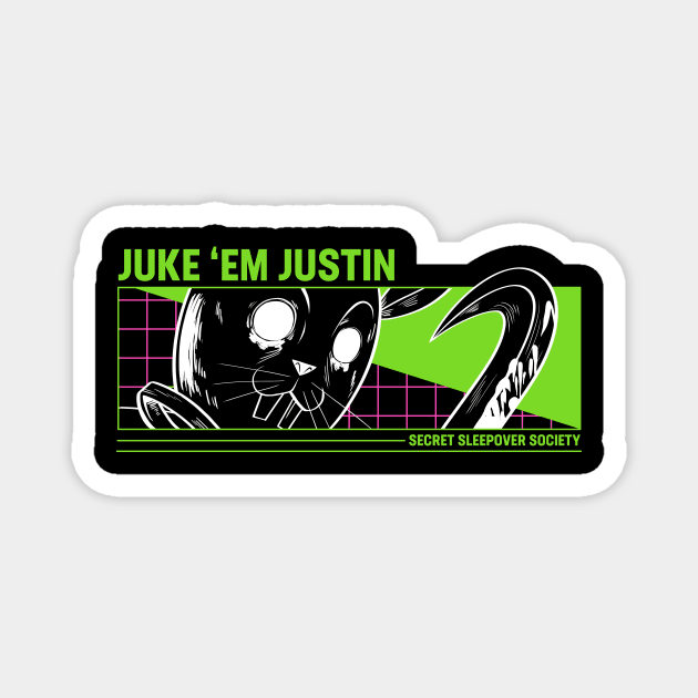 Juke 'em Justin Magnet by Secret Sleepover Society