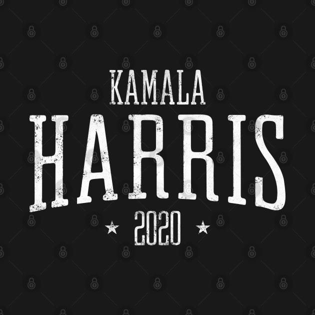 Kamala Harris Presidential race 2020 cool logo with distressed text by YourGoods