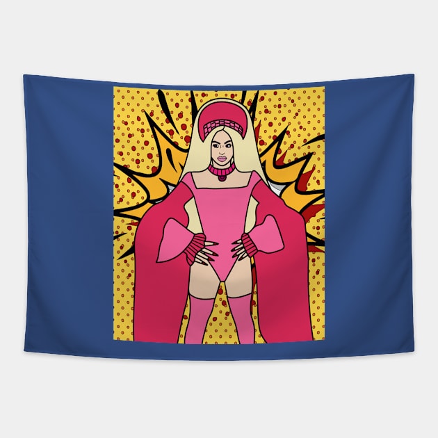 Proud Drag Queen Inspired Tapestry by flofin