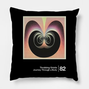 Journey through a body - Minimal Style Graphic Artwork Design Pillow