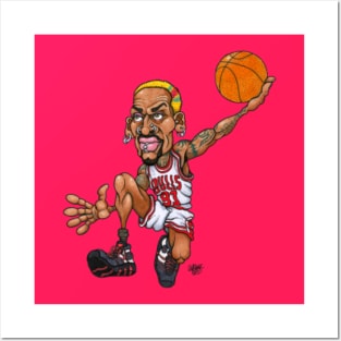 Dennis Rodman - Dennis Rodman San Antonio Spurs - Posters and Art