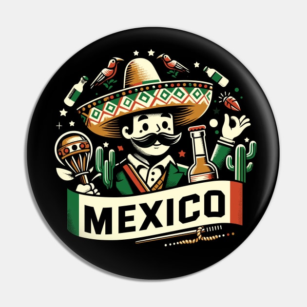 Mexico Fan Art Pin by Trendsdk