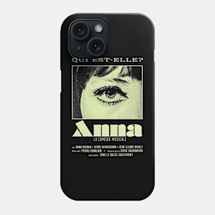 Anna-Serge Gainsbourg Anna Karina movie Phone Case