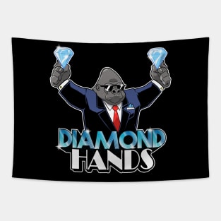 Diamond Hands Ape Tapestry