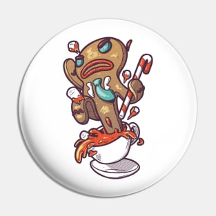 Gingerbread Splash Pin