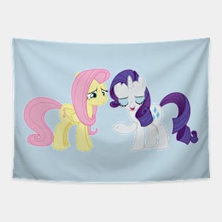 Rarity talking to Fluttershy 2 Tapestry