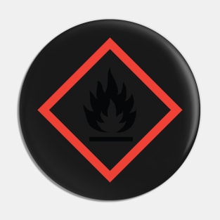 Warning Flammable Pin