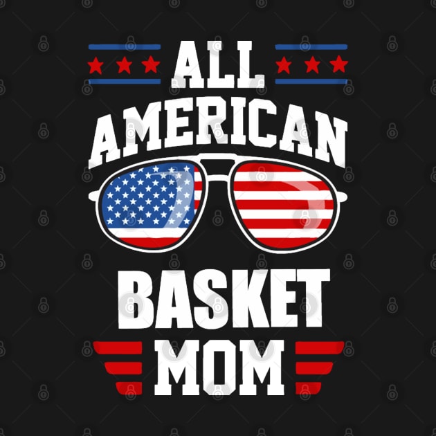 Basket All American Mom USA Flag by LEMOUS TEES