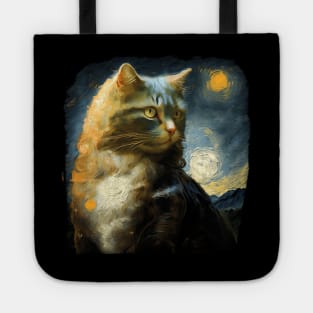 Impressionism Cat Tote