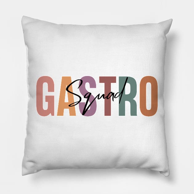 Gastro Squad, Gastroenterology Gift Pillow by yass-art