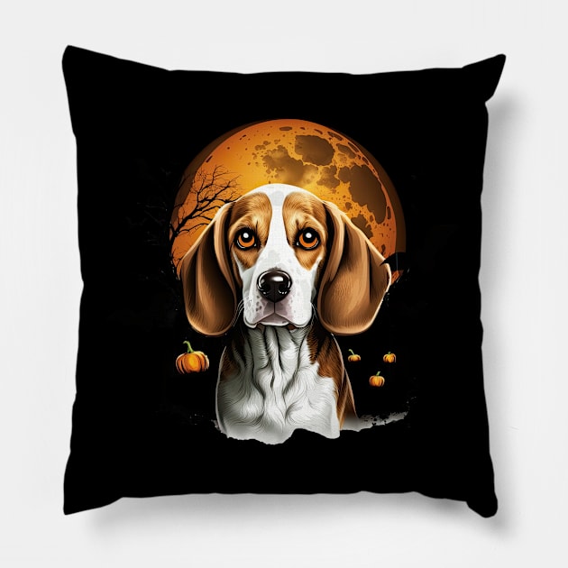 Halloween Beagle Pillow by JayD World