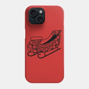 Sleigh mandala line art style Phone Case