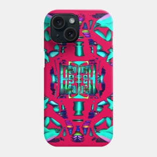 Temple loop Cyan vibe Phone Case