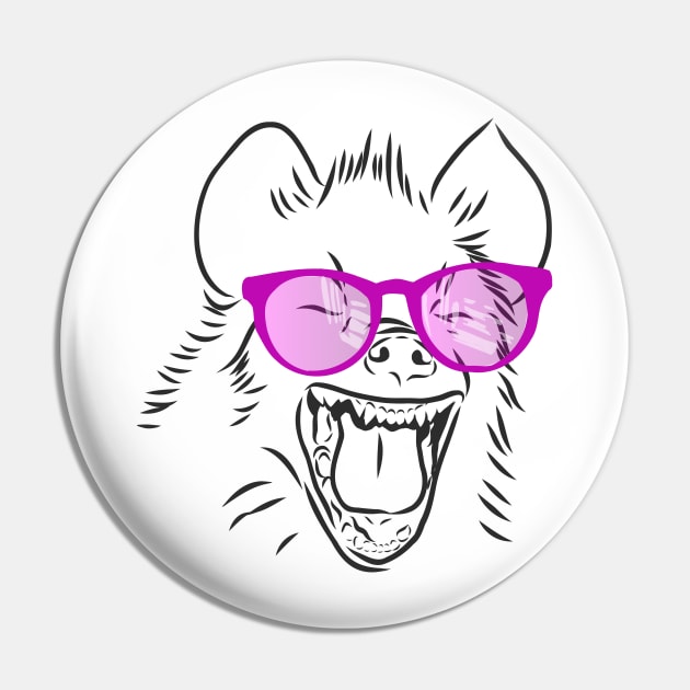 laughing hyena with rainbow glasses Pin by Elala