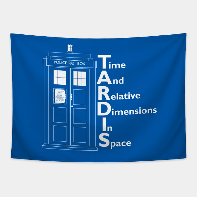 TARDIS Tapestry by VicNeko