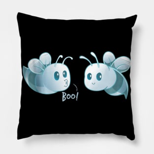 Boo Bees T Shirt Halloween Ghost Bee Here for the Boos Pillow