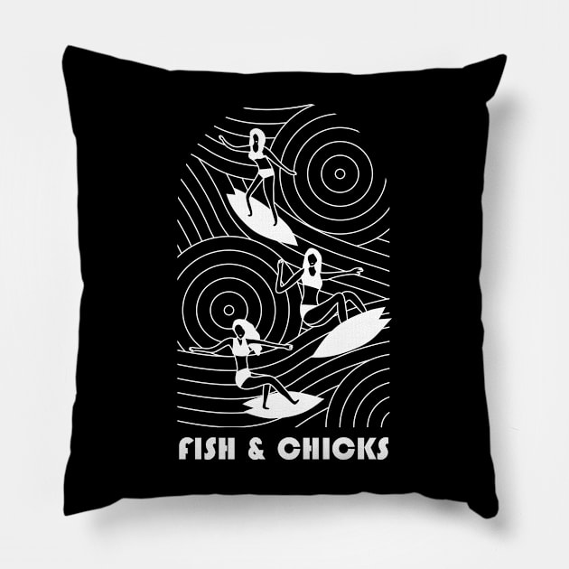 Fish and Chicks Pillow by JDP Designs