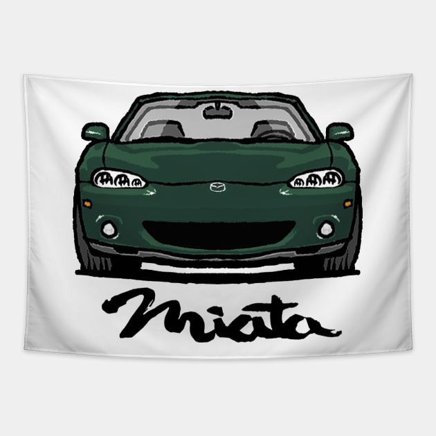 MX5 Miata NB2 Emerald Green Tapestry by Woreth