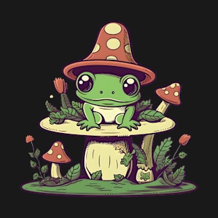 Cottagecore Frog Goblincore T-Shirt