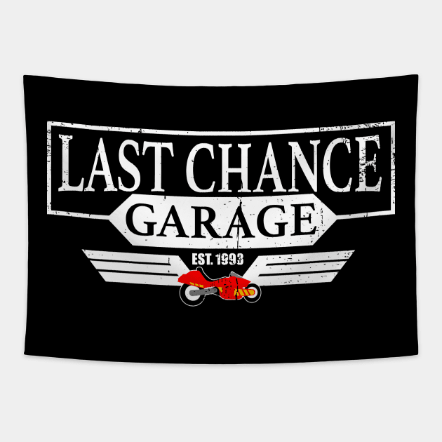 Last Chance Garage Tapestry by nickbeta