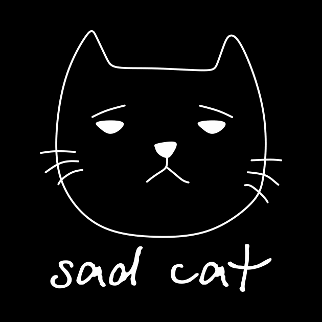 Sad cat by rayfox