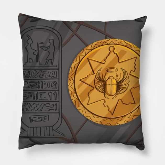 Book of the Dead Pillow by Luguardio