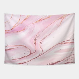 Pink and rose gold background Tapestry