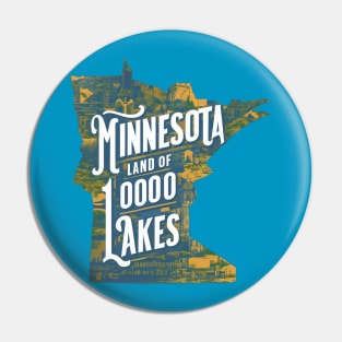 Minnesota Land of 10,000 Lakes Pin