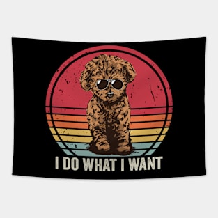 I Do What I Want Funny Cavapoo Cute Tapestry