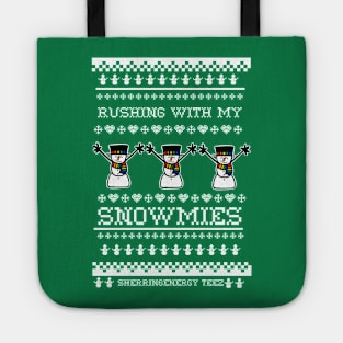 Rushing with My Snowmies Tote