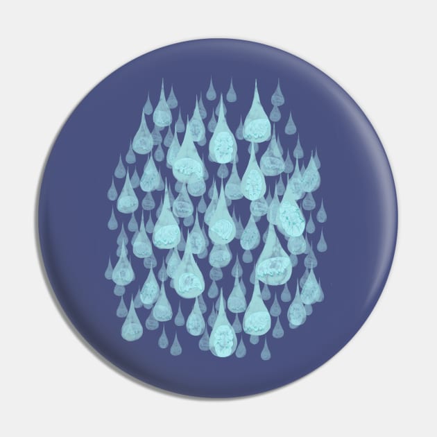 It's Raining Water Bears Pin by ahadden