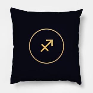 Sagittarius Zodiac Sign Symbol Pillow