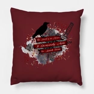 Six of Crows- Arrow Heart Pillow