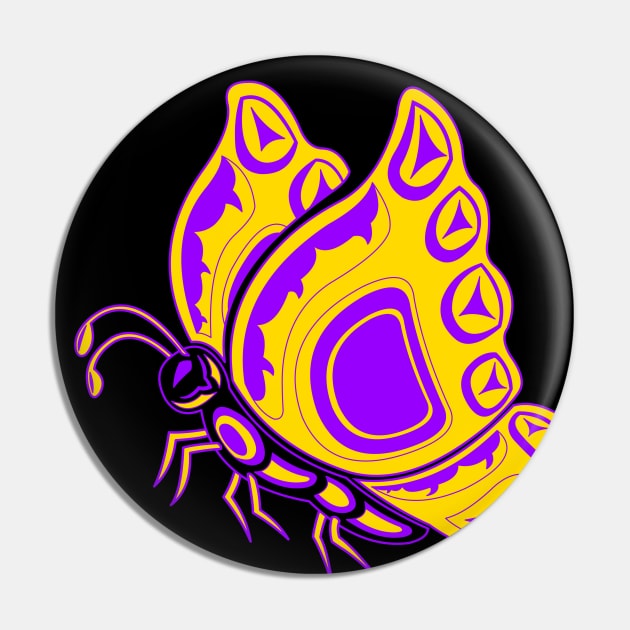 Memengwaa (Butterfly) Intersex Pride Pin by KendraHowland.Art.Scroll