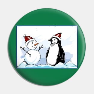 North pole friends Pin