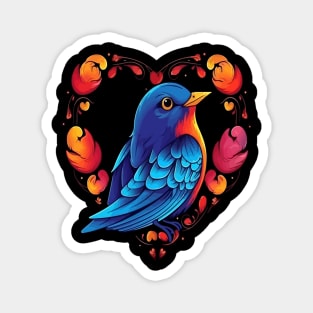 Eastern Bluebird Valentine Day Magnet