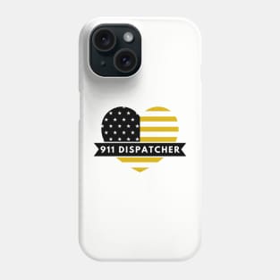 Dispatcher Heart for 911 Police First Responders Phone Case