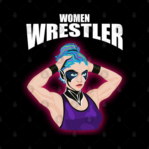 Women Wrestler by Womens Art Store