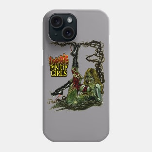 Zombie Pinup Diva : The Skin in My Teeth Phone Case