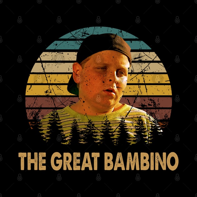 The Great Hambino The Sandlot Baseball Legend Tribute T-Shirt by Mandala Flowers