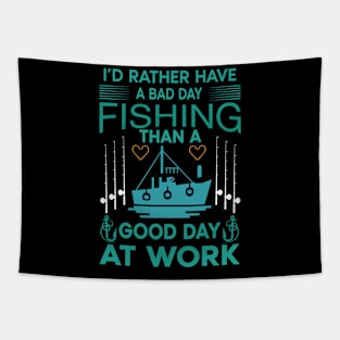 fishing tshirt Tapestry