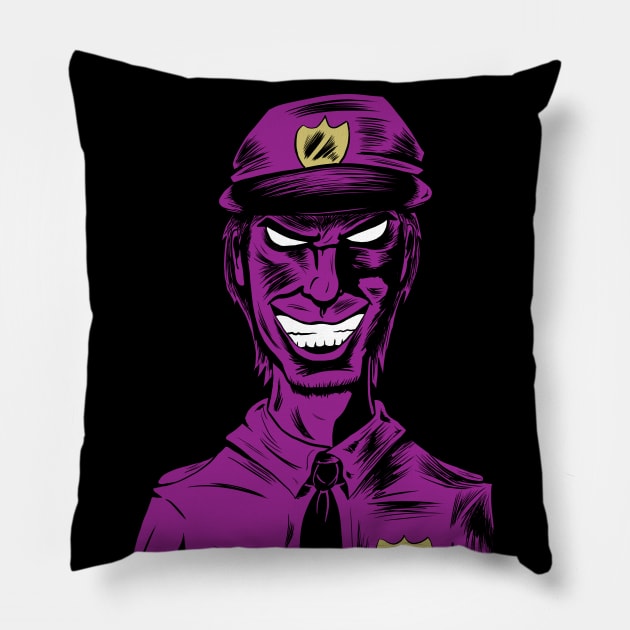 Purple Guy Pillow by Black Snow Comics