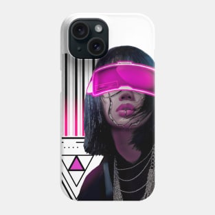 Neon Vaporwave Cyberpunk Girl Phone Case