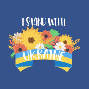 I stand with ukraine - Flag T-Shirt