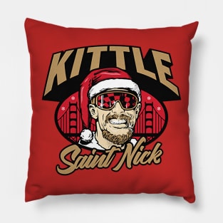 George Kittle Saint Nick Pillow