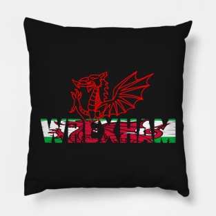 WREXHAM WELSH FLAG DRAIG GOCH RED DRAGON Pillow