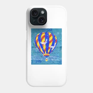 Hot Air Balloon with White  Birds 2 Phone Case